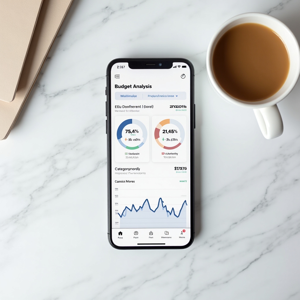 Analisi visuale di modulo budget con grafici interattivi